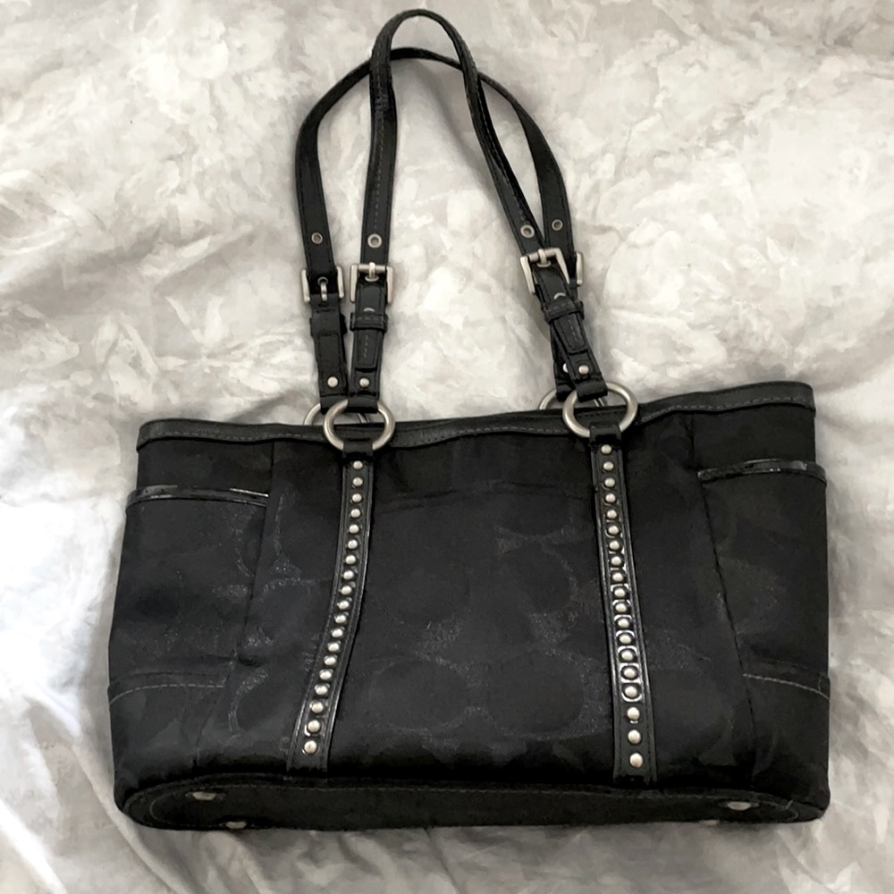Vintage black Coach purse